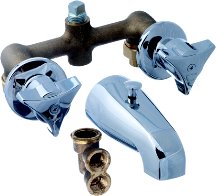 Central Brass 633-T Two Handle Tub and Shower Faucet