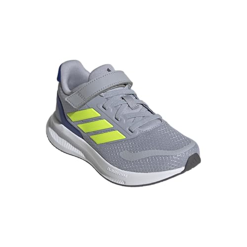 Image of adidas Kids' Marvel Run Falcon 5 Elastic Lace & Strap Shoe