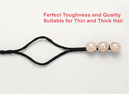 Kebolun Life 4 peças para fazer coque de cabelo tie dye hábil para penteados femininos torcidos fran