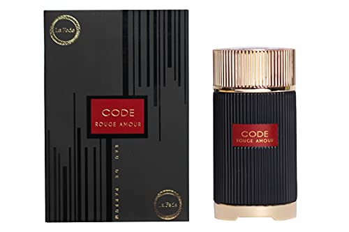 Khadlaj Code Rouge Amour - Spray EDP unisex de 3.4 onzas