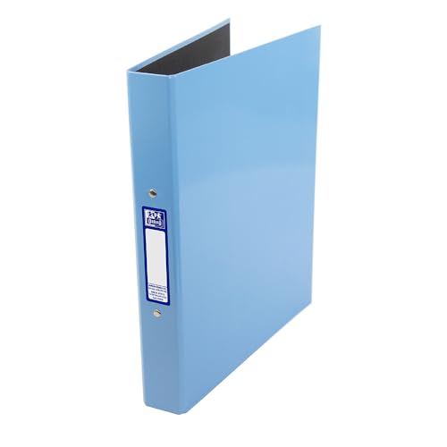Oxford Premium A4 Ring Binder Light Blue Single Folder 25mm Capacity Laminated Paper on Board