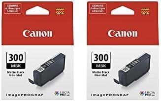 Canon Tinta PFI-300 Lucia PRO, color negro mate, compatible con impresora imagePROGRAF PRO-300, estándar (4192C002) (paquete de 2)