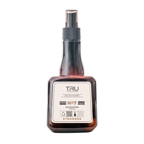 TRU Barbers Eau De Cologne After Shave Spray 250ml STRONGER - Langanhaltender Duft, Premium Herrenpflege, Beruhigende Pflege nach der Rasur