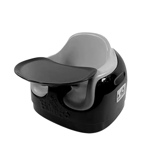 Image of Bumbo 2 Pack 3-in-1 Multi-Seat for 6 to 36 Months, Travel Baby Feeding and Play Floor Seat, All-in-One Portable Booster with Tray & Toddler High Chair, Black /Monsoon
