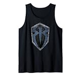 US WWE Roman Reigns + Logo Metall 01 schwarz Tank Top