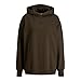 Produktbild JACK & JONES Women's JJXX JXCLEO LS Loose TIME Hoodie NOOS Kapuzenpullover, Demitasse/Detail:EMB Black, L