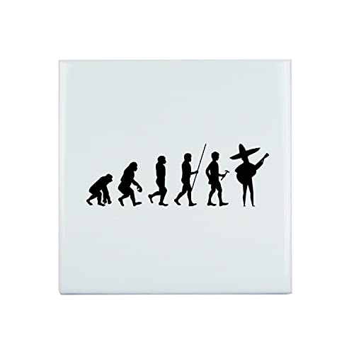 Fabulous Carreau Céramique Décoratif 15,2 x 15,2 cm - Evolution Mariachi Mexique Musique Instrument Musicien