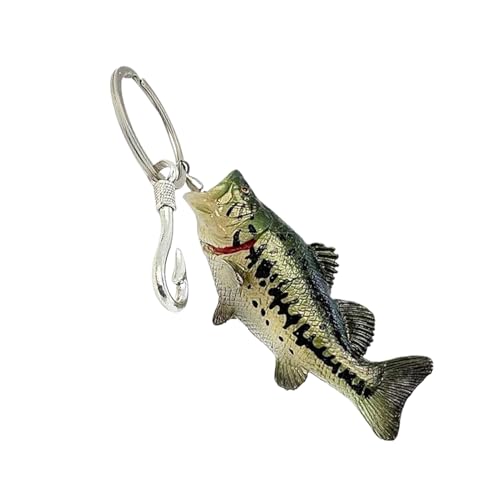 Pendentif Perche Poisson 3D pour décorer un portefeuille de pêcheur