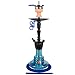 Produktbild Amy Deluxe Shisha 064 Alu X S - 65 cm, Blue RS PSMBK, Wasserpfeife mit Klick, Schliff, Kammernsystem und Hot-Screen Kaminkopf-Set