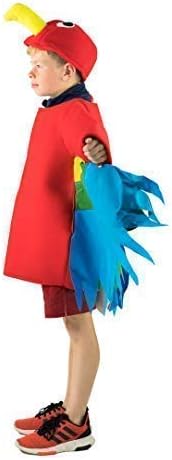 Miniatura 5 de Bodysocks Fancy Dress Loro tropical de la selva, disfraz multicolor de pájaro para niños (edad 6 +)