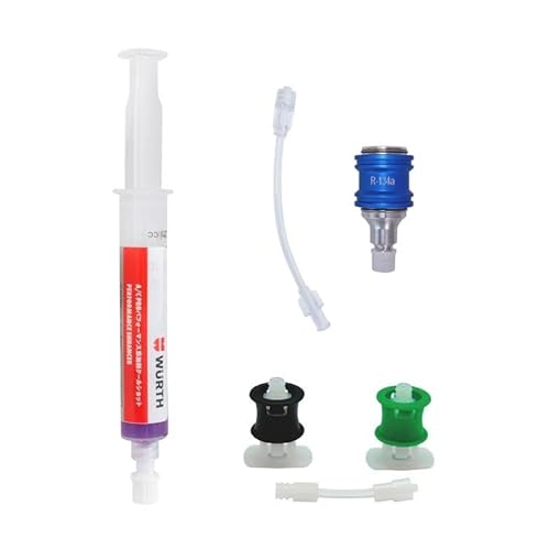 ウルト【WURTH】A/C PRO パフォーマンスクールショット 6ml カーエアコン用 性能向上添加剤 (ACシリンジ用カプラーR134a・エクステンション セット)