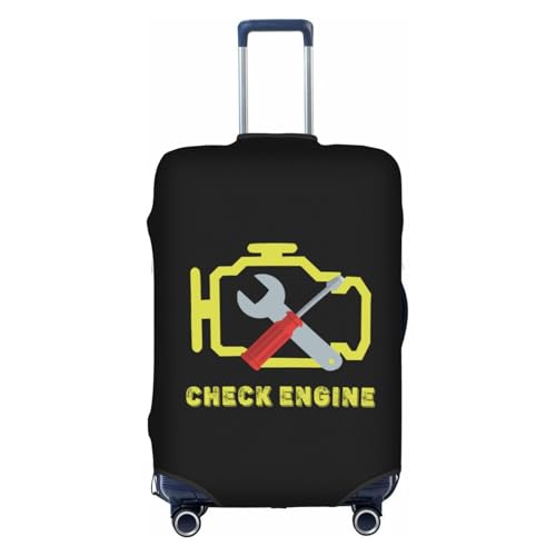 Travel Luggage Cover Check Engine Light Mechanic Auto Repair Fashion Washable Baggage Suitcase Protector Fit For Luggage Large