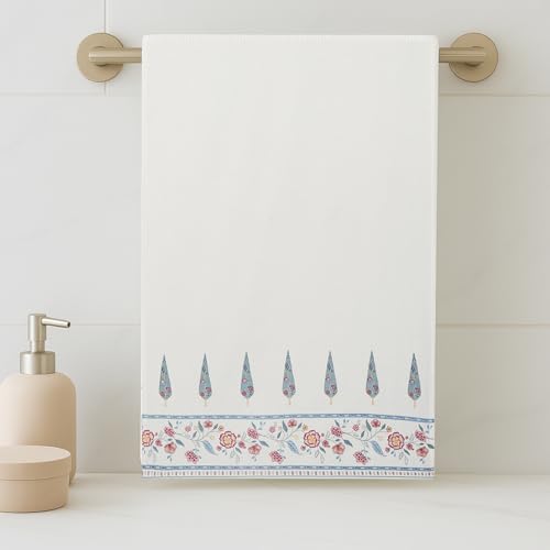 Image of haus & kinder Regalia Waffle Bath Towel | Honeycomb Bathing Towels | 100% Cotton Towel for Men, Women | Gym Towels, Spa Towel | Ultra Absorbent Towel | 160 GSM | Blossom Whisper White | 70x150cm