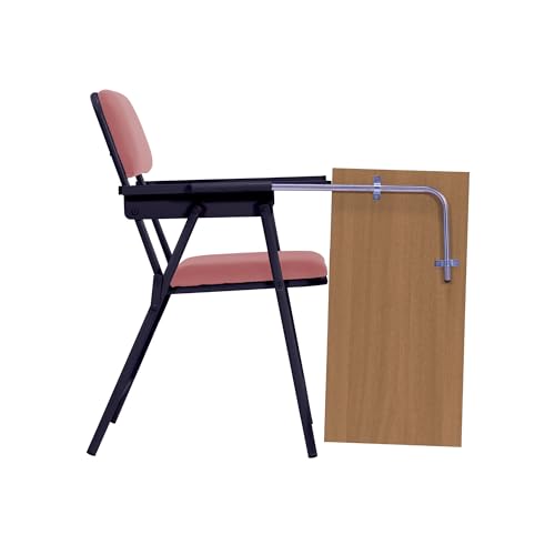 Image of Spacecrafts Folding Study Chair with Writing Pad | Home Tuition Desk Chair (Peach with Pad)