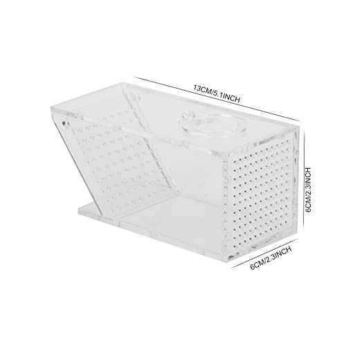 Freshwater Crab Pest Trap Acrylic Clear Aquarium Fish Catcher Bait Box One Way Catcher Box for Aquarium and Fish Tank - Image 2