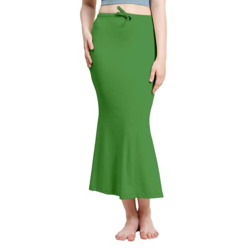 Image of Amazon Brand - Anarva Women Cotton Blended Saree Shapewear Regular Petticoat Skirt For Saree