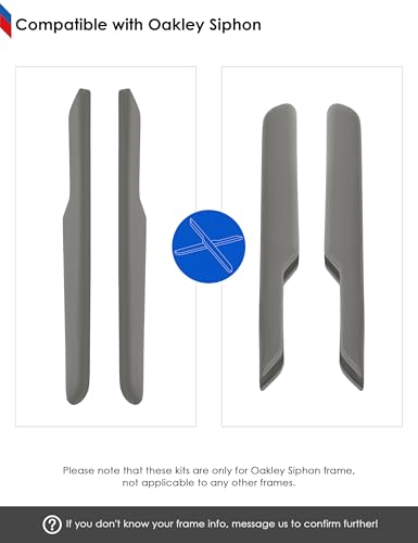 Image of BLAZERBUCK Replacement Temple Sleeves Ear Socks for Oakley Siphon OO9429 Sunglasses