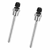 2 Stück Tauchhülse 1/2 304 Edelstahl Tauchhülsen 8 * 100MM Tauchhülsen Temperaturfühler für Thermoelemente Thermowell