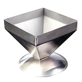DOITOOL Stainless Steel Pyramid Mold, Pyramid Cake Mold Rice Shaper Mold Pyramid Food Mold Metal Serving Plate for Home Restaurant Kitchen, Size S