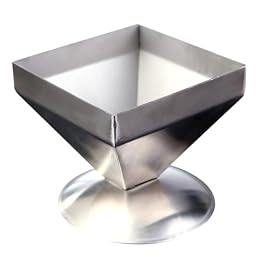 DOITOOL Meat Mold Tower Stainless Steel Pyramid Shape Food Press Mold 3.1X3.1X3 Inch Meatball Rice Shaper for Home Kitchen Restaurant
