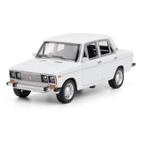 Image of 1:24 Big Lada 2106 Die-Cast Metal Model Car | Classic Vintage Russian Car Toy for Kids