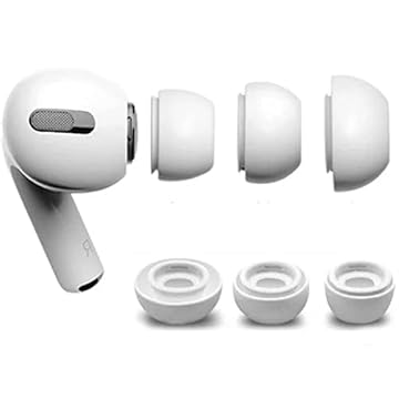 Fixador Auricular Borracha Fone Compatível Com AirPods Pro (M, Branco)