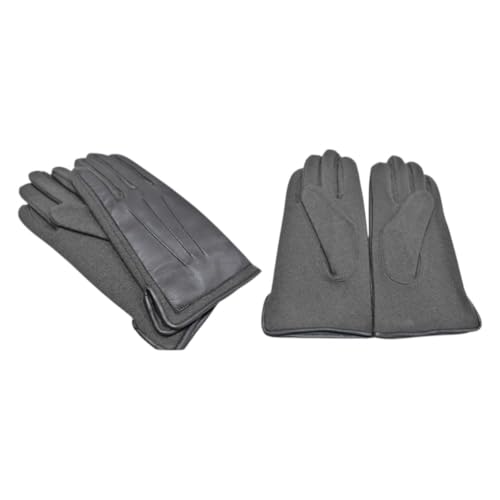 カシミヤ100% メンズグローブ グレー