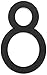 Hy-Ko Products FM-6/8 Floating House Number 8 (EIGHT) 6" High Black