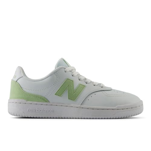 New Balance Women's BB80 V1 Sneaker, White/Natural Mint, 9