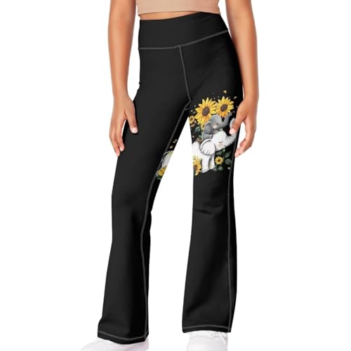 DISNIMO Soft Flare Leggings for Girls Yoga Pants Activewear Leggings for Kids Athletic Pants Full Length4
