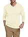 TUREFACE Men Fashion Sweater with V Neck Basic Solid Color Knit Tops Comfortable for Parties and Travel Apricot Medium Size