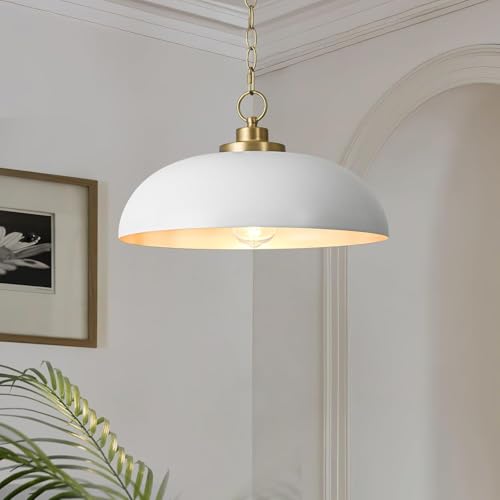 Lingkai 15.7" Pendant Light Fixtures, Farmhouse Pendant Lights Kitchen Island,