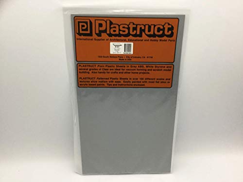 Plastruct SSA-101 Gray ABS.010 5 PLS91001 Plastic Building Supplies