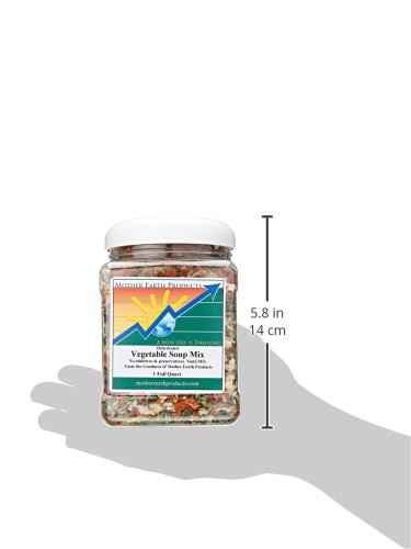 Mother Earth Products Dried Vegetable Soup Mix, Quart Jar