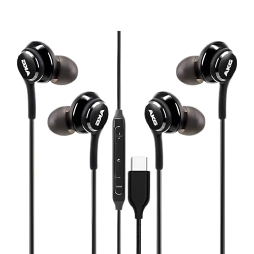 USB C �L���w�b�h�t�H�� (2�p�b�N) Type C �L���w�b�h�z�� �}�C�N&�{�����[���R���g���[���t�� �C���C���[ USB C �C���z�� Samsung Galaxy S24 S23 S22 iPad Pro/Air Google Pixel 8 