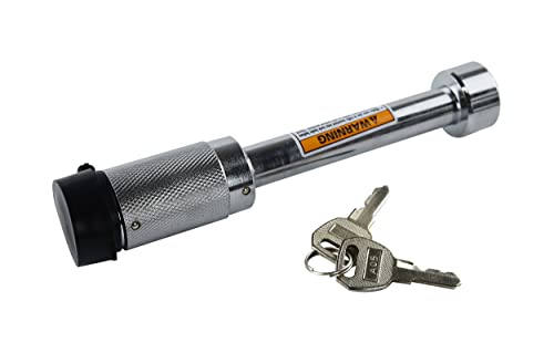 Image of Trailer Hitch 864011L Tri Ball Mount with Hook, Tactical Tow Hook, Fits 2 inch Hitch Receiver, Secure with Self-Lock Latch, Matt Black, 5 /8 Inch Hitch Lock Included