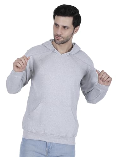 Image of Mastyle Men's Solid Hoodies |100% Rich Cotton Fleece 400 GSM | Wrinkle Free
