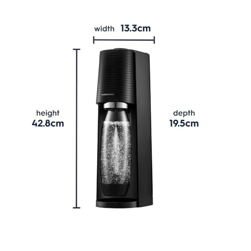 Miniatura 12 de El Gasificador De Agua Sodastream Terra Negro Incluye Un Cilindro De Co Para Preparar Hasta 60 Litros De Agua Con Gas, Además De Una Botella De 1 Litro Apta Para El Lavavajillas