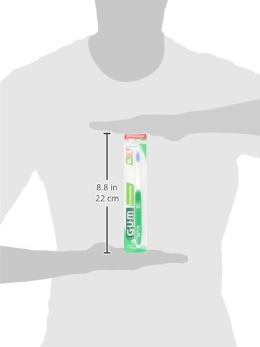 Escova Dental Ortodôntica GUM, cerdas em V para facilitar a limpeza ao redor dos brackets, Gum, Sort