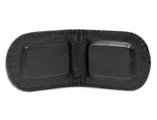 Black Leather Crocodile Grain Magnetic Money Clip4