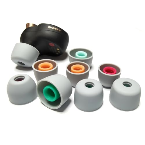 Amazon | Sony WF-1000XM5(L/M/S/XS)用シリコンイヤホンチップ 4組