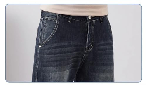 Men's Vintage Jeans Tapered Slim Casual Comfortable Small Feet Denim Trousers2