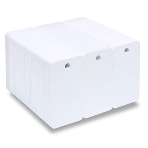 Identity-Plus: Blank White 3-UP Key Tag Micron 760 Card - Landscape (75)