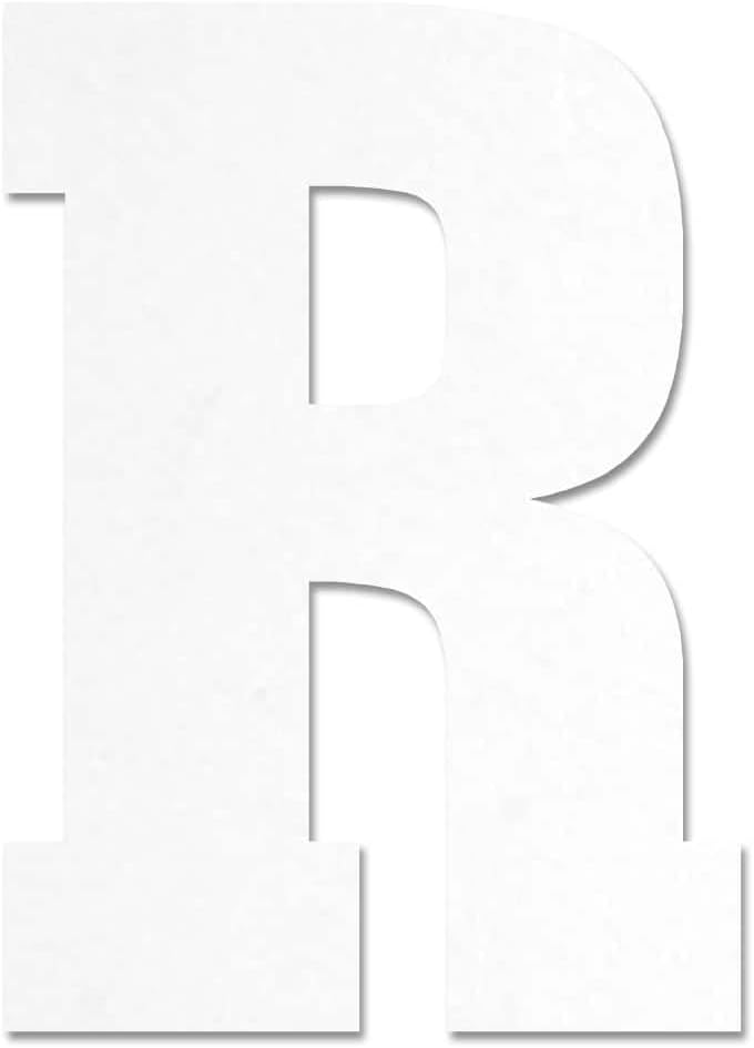 Make Market 13" White MDF Uppercase Letter, 6 Pack
