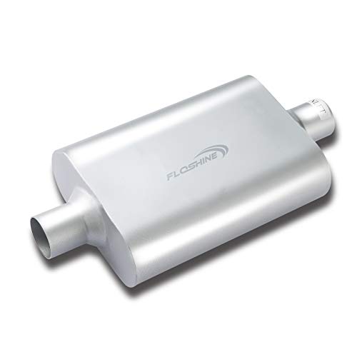 Floshine Universal Mufflers Dual Chamber 2.25" inlet (ID) 2.25" outlet (ID) overall 17" Performance Automotive Muffler Exhaust FH42440 by Floshine - Used condition - US$37.67
