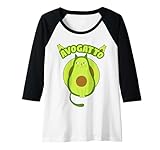 donna maglia gatto carino amanti avocado e gatto avogatto maglia con maniche raglan