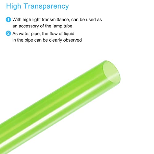 Evanem Acrylic Pipe Rigid Round Tube Green 17Mm Id 20Mm Od 500Mm, For Lamps And Lanterns Water Cooling System Garden Water Connectors #TOP4