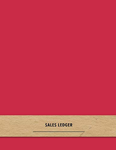 Sales Ledger: Red online resales and profit tracking log book - F...