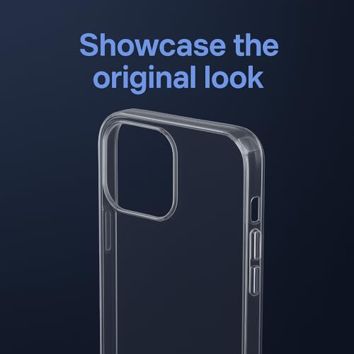 Image of UNBREAKcable Ultra Hybrid Transparent Back Case for iPhone 13 | Clear TPU Bumper Cover with Camera Guard Protection | Slim & Lightweight Design | Anti-Yellowing Back Cover | Scratch Resistant
