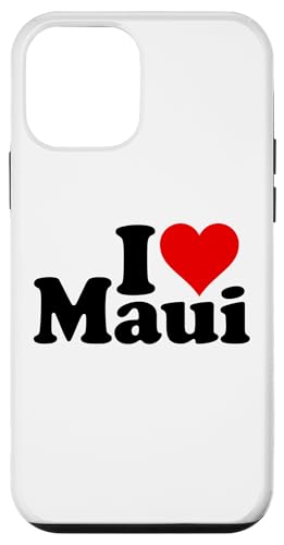 I LOVE HEART MAUI HAWAII �n���C�A������ �X�}�z�P�[�X iPhone 12 mini �p